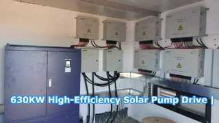 Azionamento della pompa solare ad alta efficienza da 630 kW